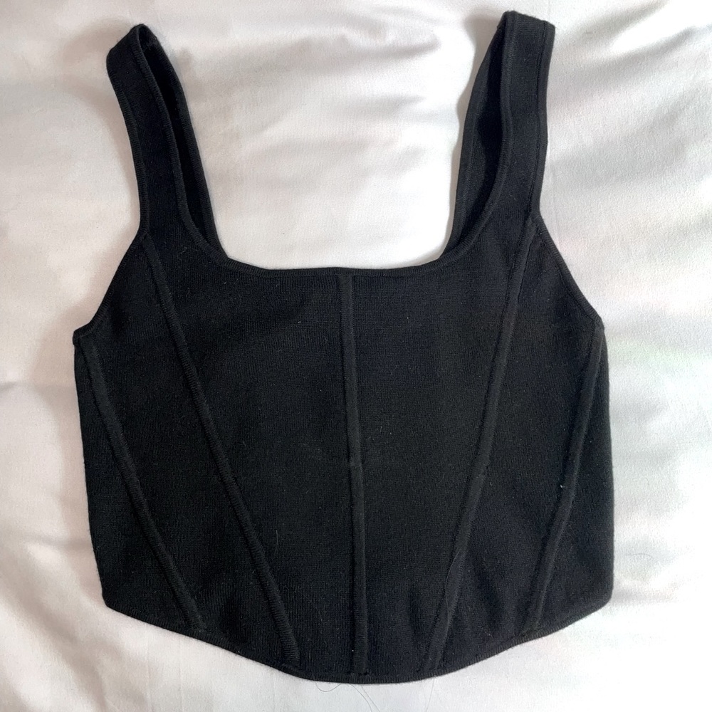 Aritzia sculpt knit bustier